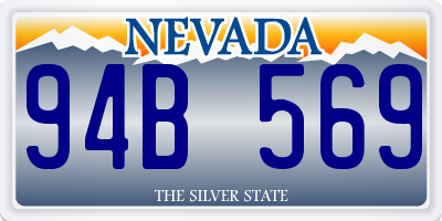 NV license plate 94B569