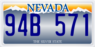 NV license plate 94B571