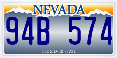 NV license plate 94B574