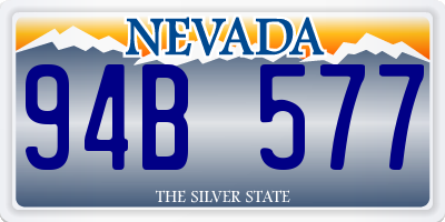 NV license plate 94B577