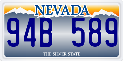 NV license plate 94B589
