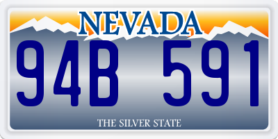 NV license plate 94B591