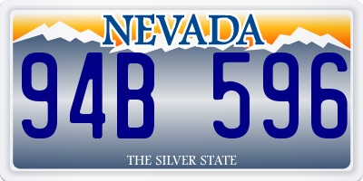 NV license plate 94B596