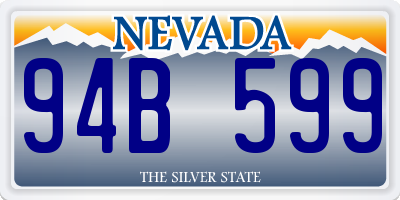 NV license plate 94B599