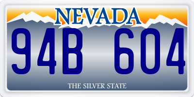 NV license plate 94B604