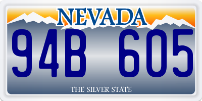 NV license plate 94B605
