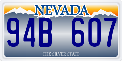 NV license plate 94B607