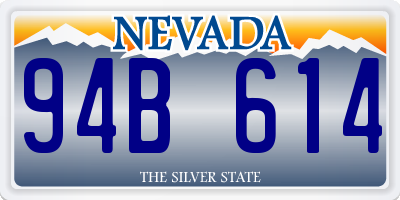 NV license plate 94B614
