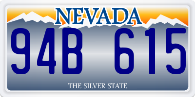 NV license plate 94B615
