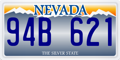 NV license plate 94B621