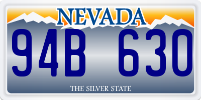 NV license plate 94B630