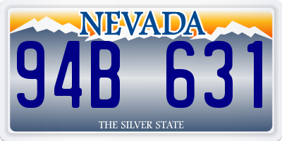NV license plate 94B631