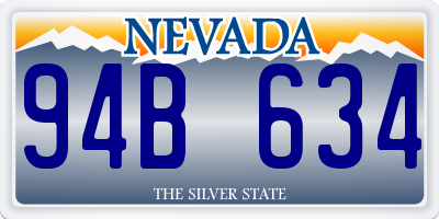 NV license plate 94B634