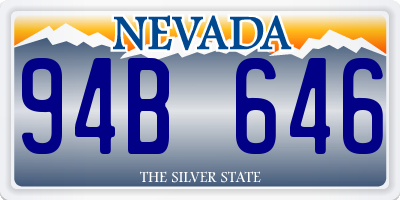 NV license plate 94B646