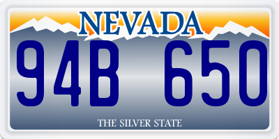 NV license plate 94B650