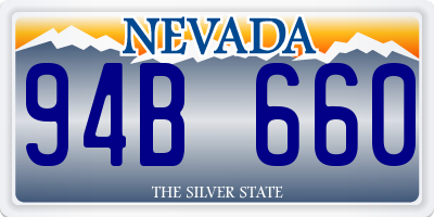 NV license plate 94B660