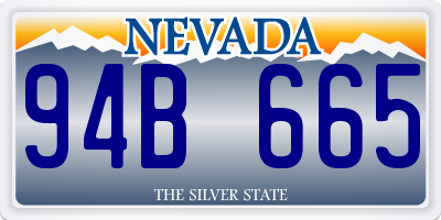 NV license plate 94B665