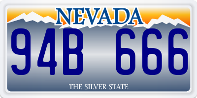 NV license plate 94B666
