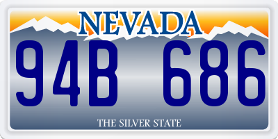 NV license plate 94B686
