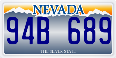 NV license plate 94B689