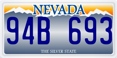 NV license plate 94B693