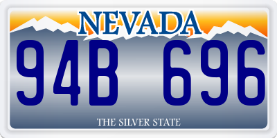 NV license plate 94B696