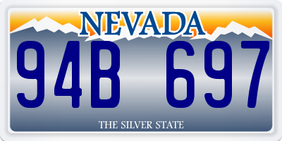 NV license plate 94B697