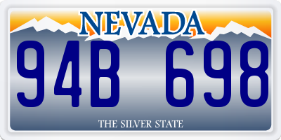 NV license plate 94B698