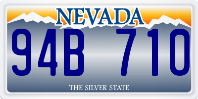 NV license plate 94B710