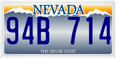 NV license plate 94B714