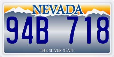 NV license plate 94B718