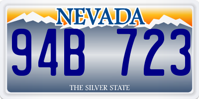 NV license plate 94B723