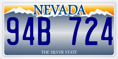 NV license plate 94B724