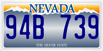 NV license plate 94B739