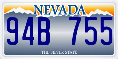 NV license plate 94B755