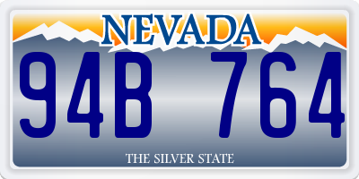 NV license plate 94B764