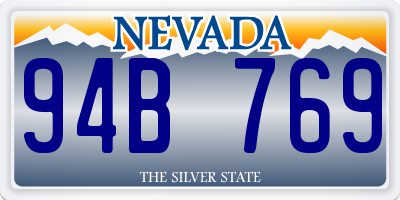 NV license plate 94B769