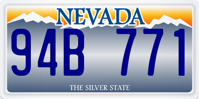 NV license plate 94B771