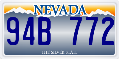 NV license plate 94B772