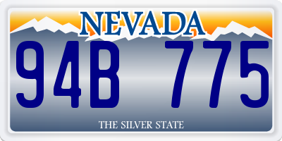 NV license plate 94B775