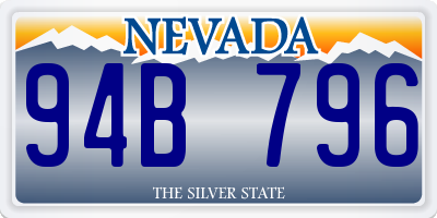 NV license plate 94B796