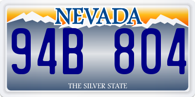 NV license plate 94B804
