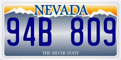 NV license plate 94B809