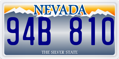 NV license plate 94B810