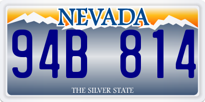 NV license plate 94B814