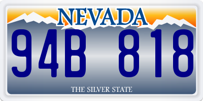 NV license plate 94B818