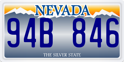 NV license plate 94B846