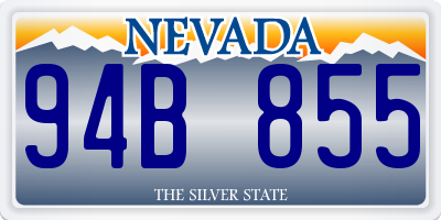 NV license plate 94B855