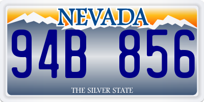 NV license plate 94B856