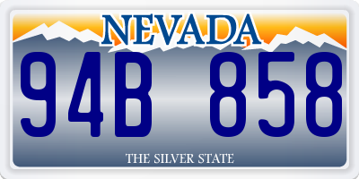 NV license plate 94B858